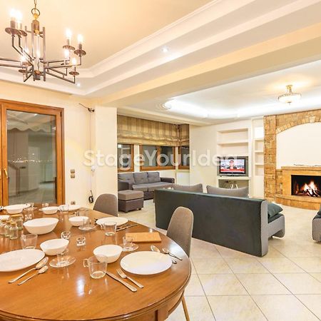 Luxury Appartment, Only 7 Minutes From Thessaloniki Airport And 15 Minutes From City Center ,For 8-23 People Also For Gatherings And Parties Neon Rysion ภายนอก รูปภาพ